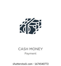 Cash money icon vector. Trendy flat cash money icon from payment methods collection isolated on white background. Vector illustration can be used for web and mobile graphic design, logo, eps10