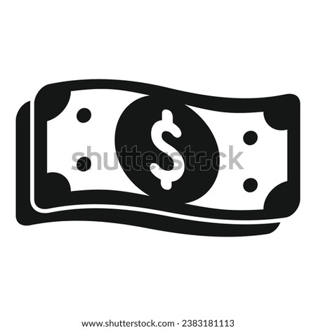 Cash money investment icon simple vector. Finance coin. App change safe