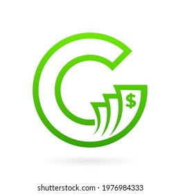 cash money letter c logo