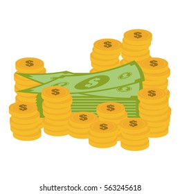 cash money related icons image vector illustration design