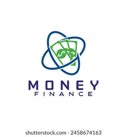 Cash Money Simple Logo Design Template Digital Payment Investing Finance Illustration