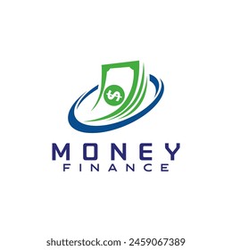 Cash Money Simple Logo Design Template Digital Payment Investing Finance Illustration