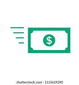 cash of money transaction  icon, basic ui ux start up business technology icon, use for web application, ecommerce website, mobile app, infographic asset