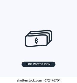 Cash Money Vector Icon Design
