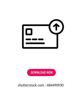 Cash in money vector icon, The symbol of ready cash. Simple, modern flat vector illustration for mobile app, website or desktop app  