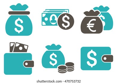 Cash Money Vector Icons Pictogram Style Stock Vector (Royalty Free ...