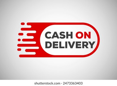 Cash on delivery graphic label sign icon design for business marketing