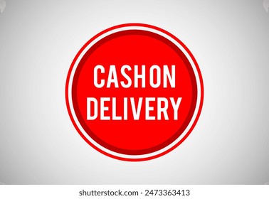 Cash on delivery graphic label sign icon design for business marketing