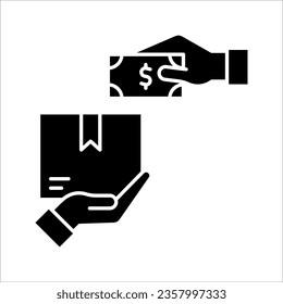 Cash On Delivery icon. Line simple line Shipping icon for templates, web design and infographics, vector illustration on white background