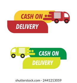 Cash On Delivery Icon, simple flat illustration eps10 format.