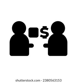 Cash on Delivery Icon solide Stil Design Vektorgrafik. Kann für mobile Apps, Websites und UI verwendet werden