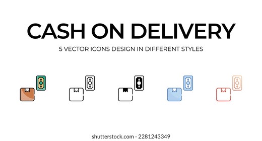 Cash On Delivery icon. Suitable for Web Page, Mobile App, UI, UX and GUI design.