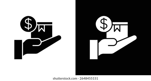 Cash on delivery icon symbol collection. Flat vector stock illustration.