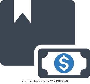 Cash on delivery icon vector illustration 