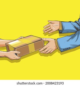 Cash on delivery illustration for shopping theme