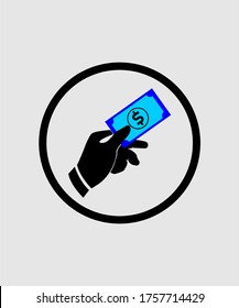 DISEÑO DE VECTOR DE ICONOS A MANO EN EFECTIVO