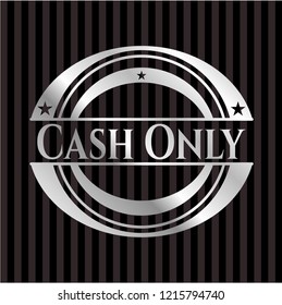 Cash Only Silver Emblem Stock Vector (Royalty Free) 1215794740 ...