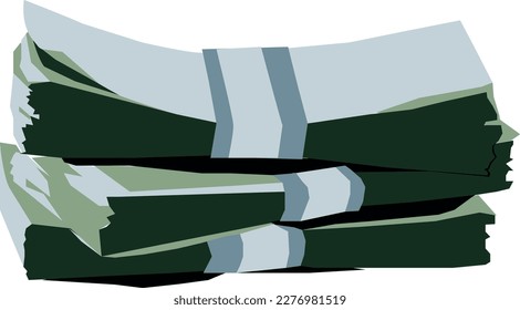 cash paper money note grey and green bundle stack