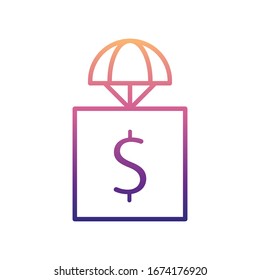 cash parcel nolan icon. Simple thin line, outline vector of Drones icons for ui and ux, website or mobile application