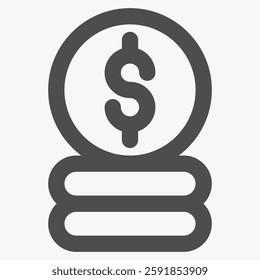 cash payment, business and financial transaction icons
