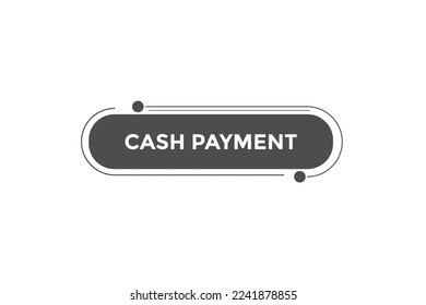 Web-Banner-Vorlagen für Bargeld-Zahlungsknopf Vektorgrafik
