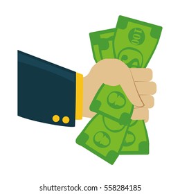 cash payment economy icon image vector illustration design 