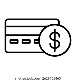 Elemento de icono de pago en efectivo para diseño