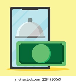 Icono de pago en efectivo. Subtabla a colocar en entrega de alimentos, etc.