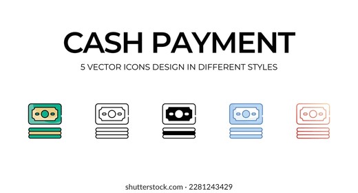 Icono Pago en efectivo. Adecuado para diseño de páginas Web, aplicaciones móviles, UI, UX y GUI.