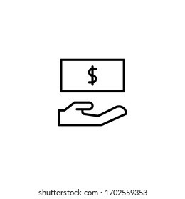cash payment icon vector illustration