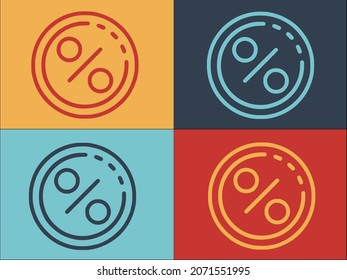 Logotipo de la tasa de efectivo, icono plano simple de dinero en efectivo, empresa