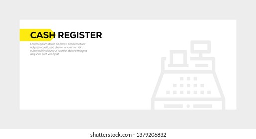 CASH REGISTER BANNER CONCEPT