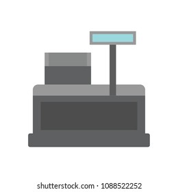 cash register for business concept. vector illustration