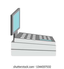 cash register for business concept. vector illustration
