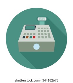
Cash Register Colored Vector Illustration
