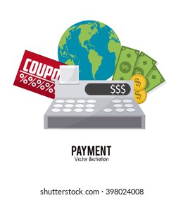 cash register design, Vector illustration