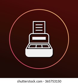 Cash register icon