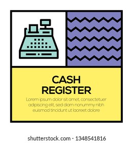 CASH REGISTER ICON CONCEPT