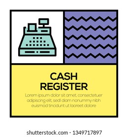 CASH REGISTER ICON CONCEPT