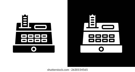 Cash register icon concept, vector illustration