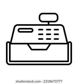 Cash Register Icon Design Vector template Illustration