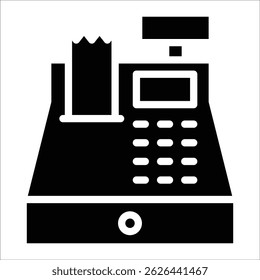 Cash Register Icon Element For Design