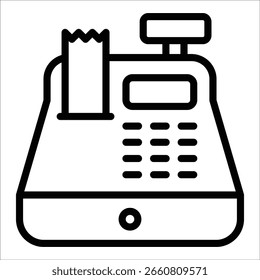 Cash Register Icon Element For Design