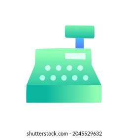 cash register icon  in gradient color style, isolated on white background 