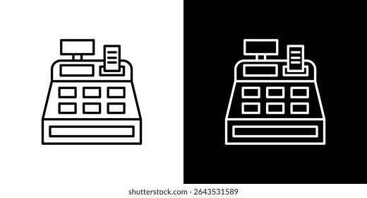 Cash register icon. Graphic Design vector icon. Ui Ux Icons