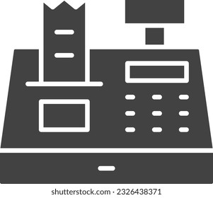 Cash Register Icon image. Suitable for mobile application.