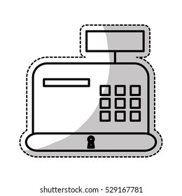 cash register icon image vector illustration design 