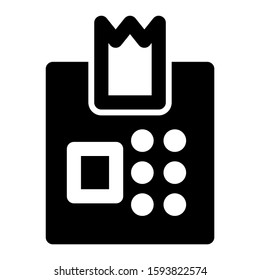 cash register icon isolated sign symbol vector illustration - high quality black style vector icons
