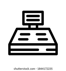 Cash Register icon or logo isolated sign symbol vector illustration - high quality black style vector icons
