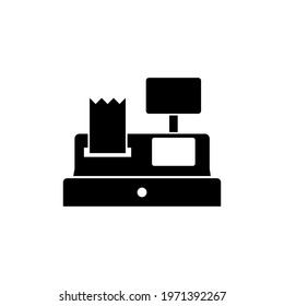 Cash Register Icon. Payment Machine Symbol - Vector, Sign Applied to Design, Presentation, Website or Apps Elements.